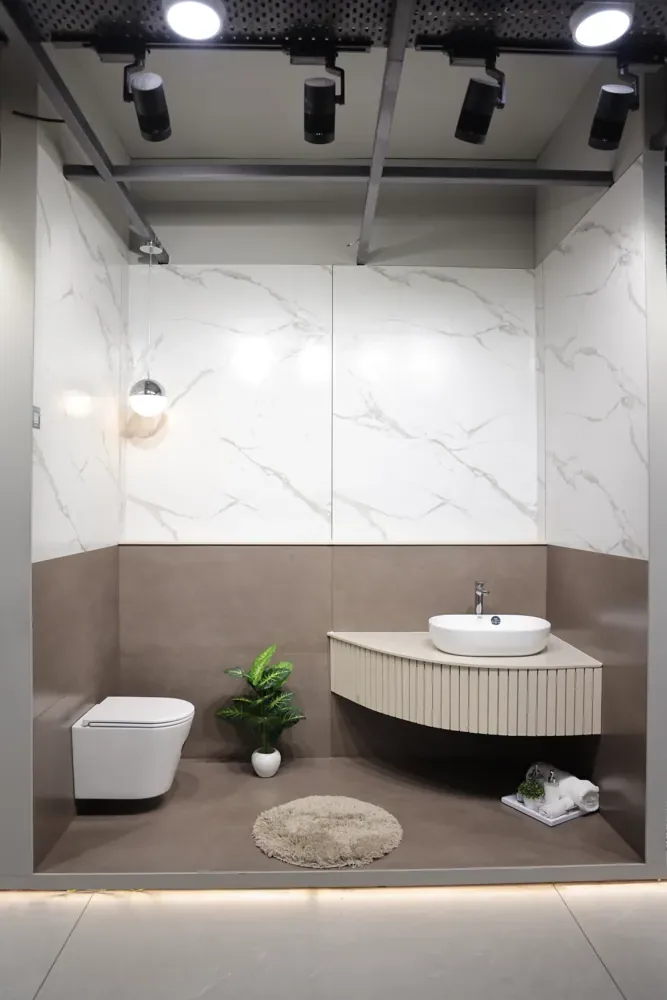 Bathroom fittings corridor at BGH
