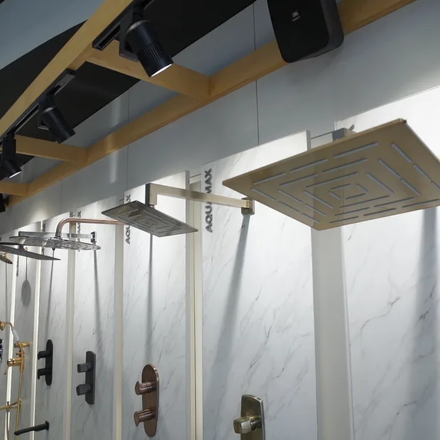 Shower fittings and diverters on display at BGH Bathinda